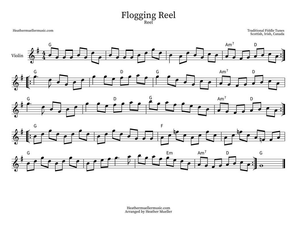 Flogging Reel Sheet Music