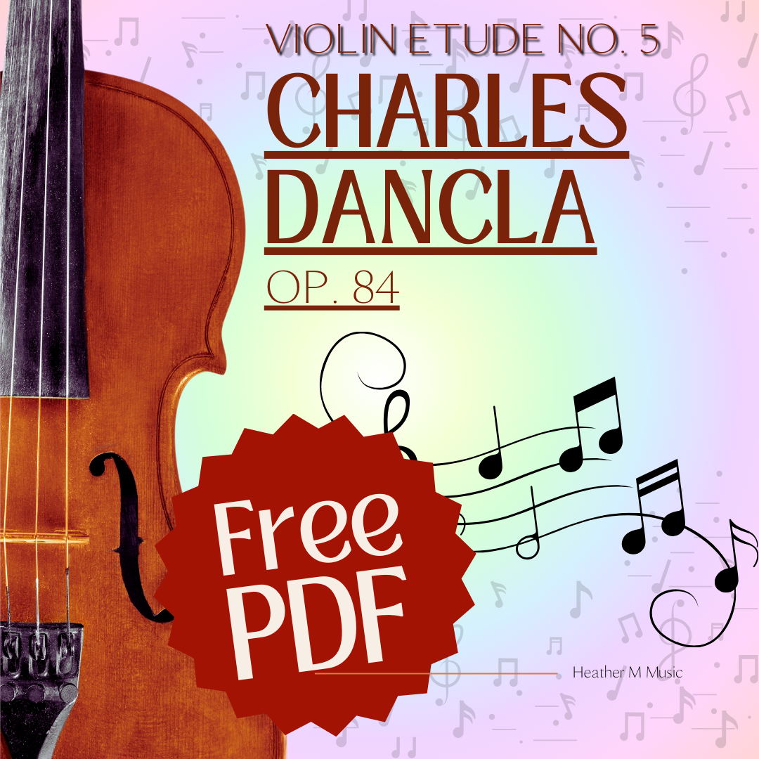 Free Sheet Music  Charles Dancla Étude Op. 84 No. 5