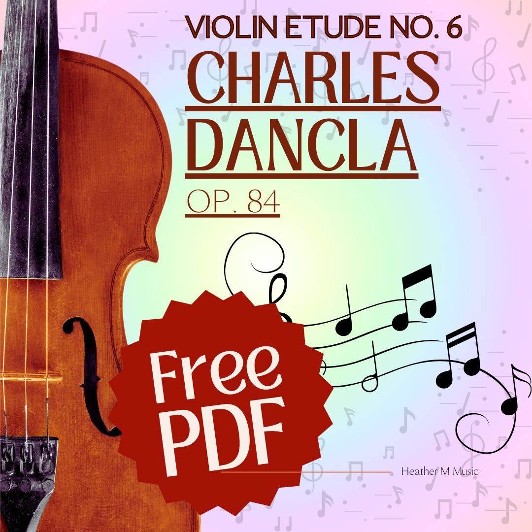 Charles Dancla Étude Op. 84 No. 6 free sheet music